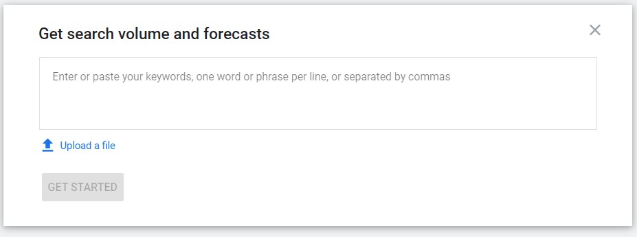 Get search volume and forecasts
